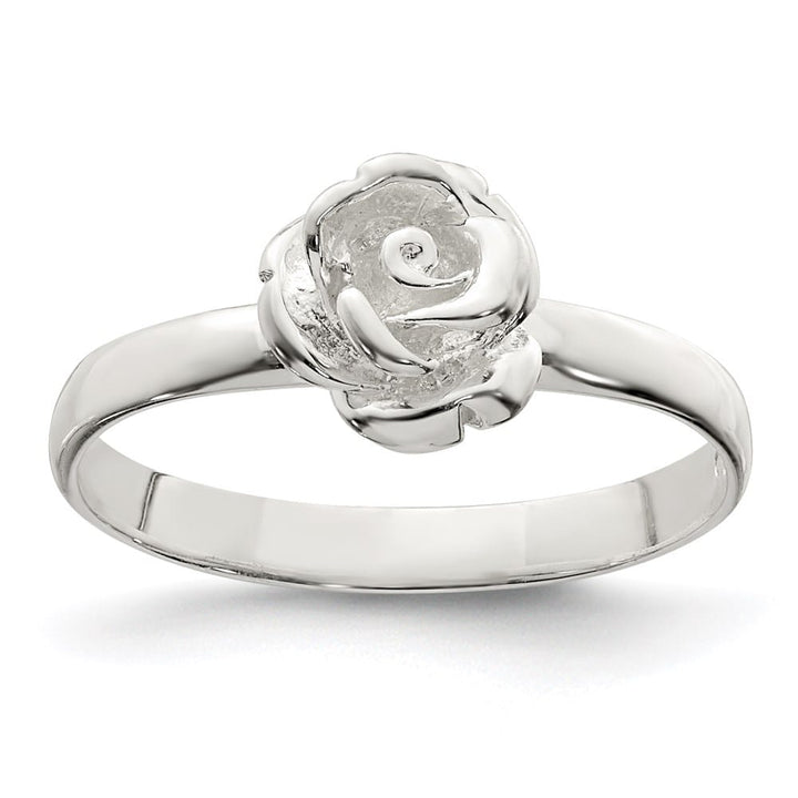 Sterling Silver 8 mm Rose Ring