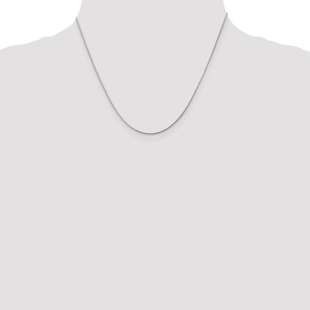 Sterling Silver .8mm Curb Chain Size 18