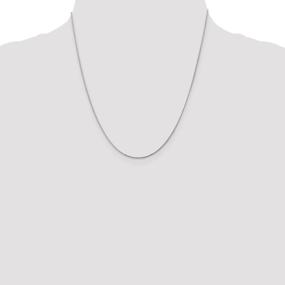 Sterling Silver .8mm Curb Chain Size 20