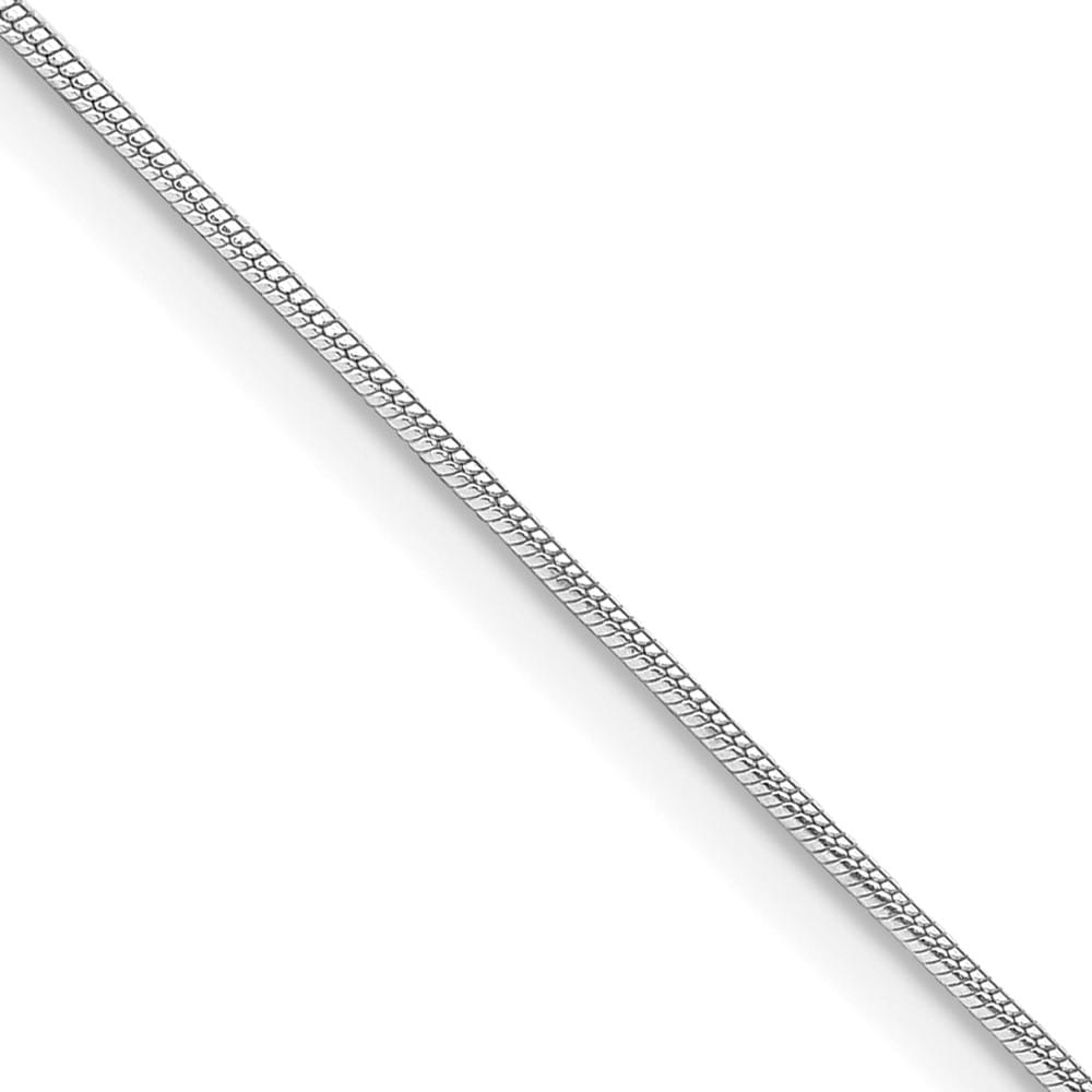 Sterling Silver .8mm Round Snake Chain with 2 Inch Extension