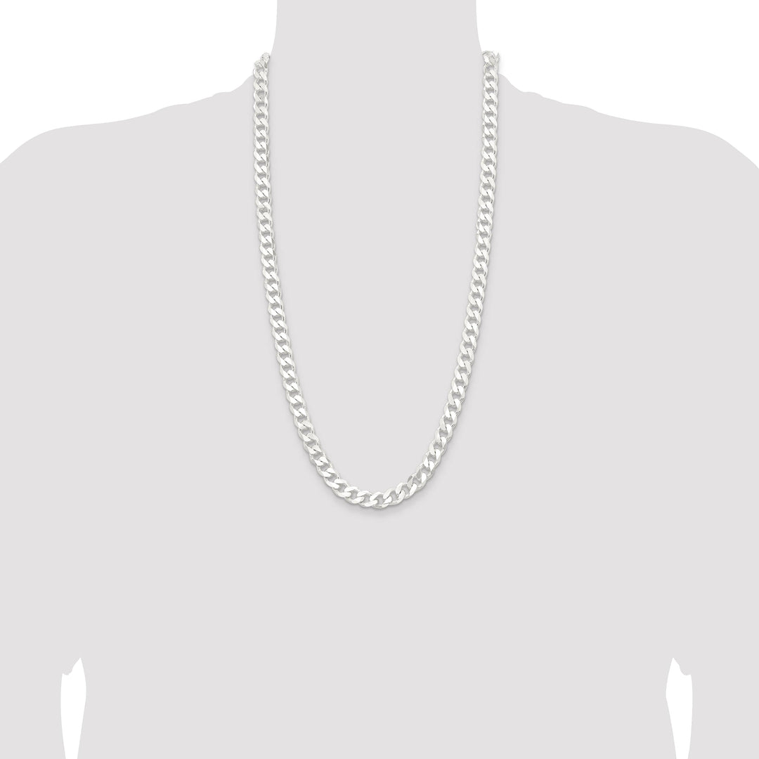 Sterling Silver 9.3mm Curb Chain