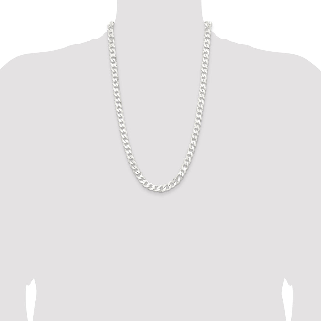 Sterling Silver 9.3mm Curb Chain