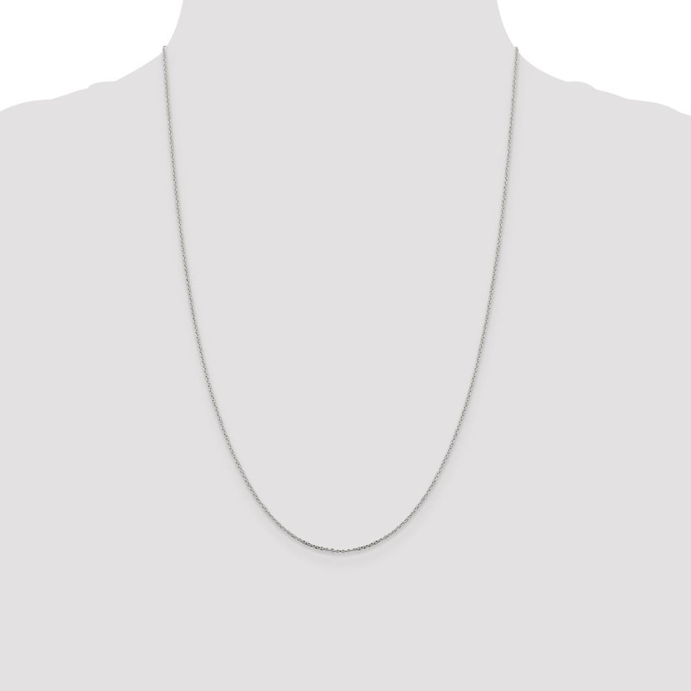 Sterling Silver .95mm D.C. Forzantine Cable Chain Size 24