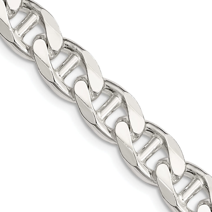 Sterling Silver 9mm D.C. Flat Anchor Curb Chain