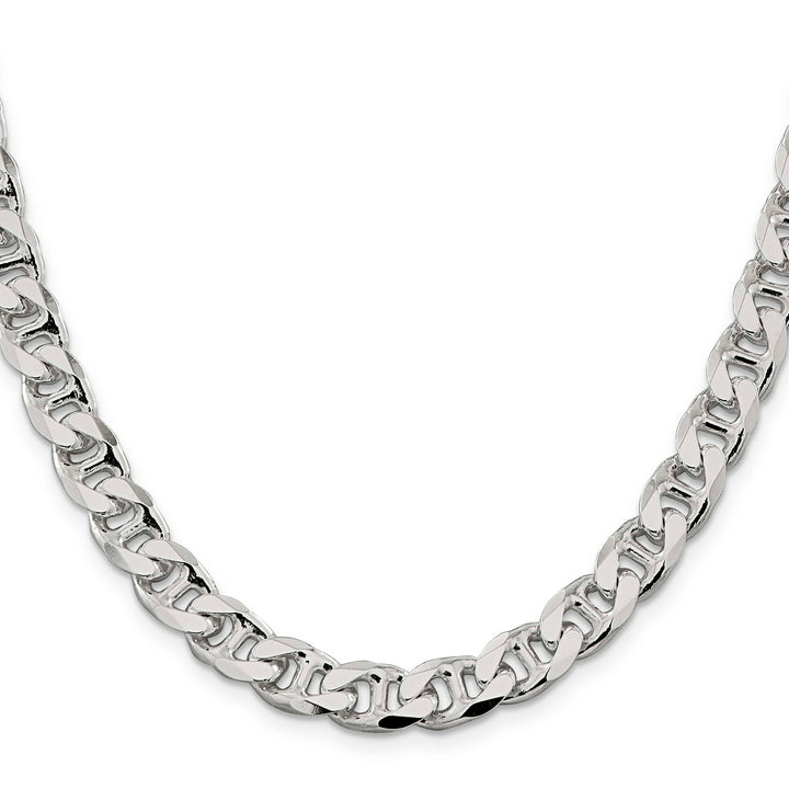 Sterling Silver 9mm D.C. Flat Anchor Curb Chain