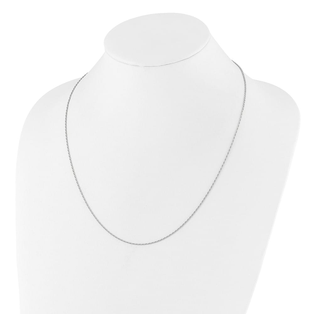 Sterling Silver Adjustable 1.2mm D.C. Rope Chain