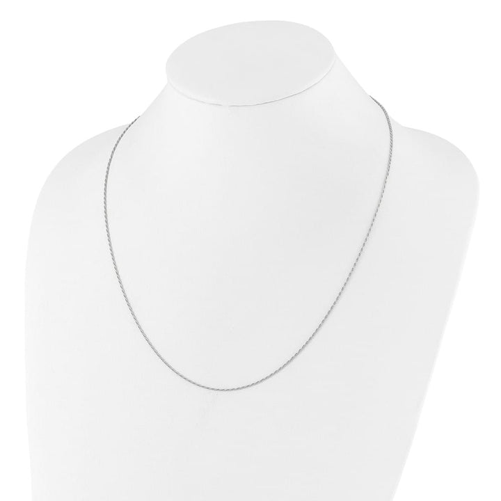 Sterling Silver Adjustable 1.2mm D.C. Rope Chain