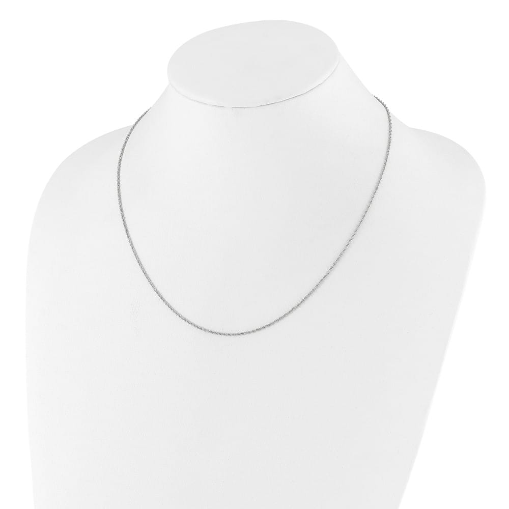 Sterling Silver Adjustable 1.35mm Loose Rope Chain