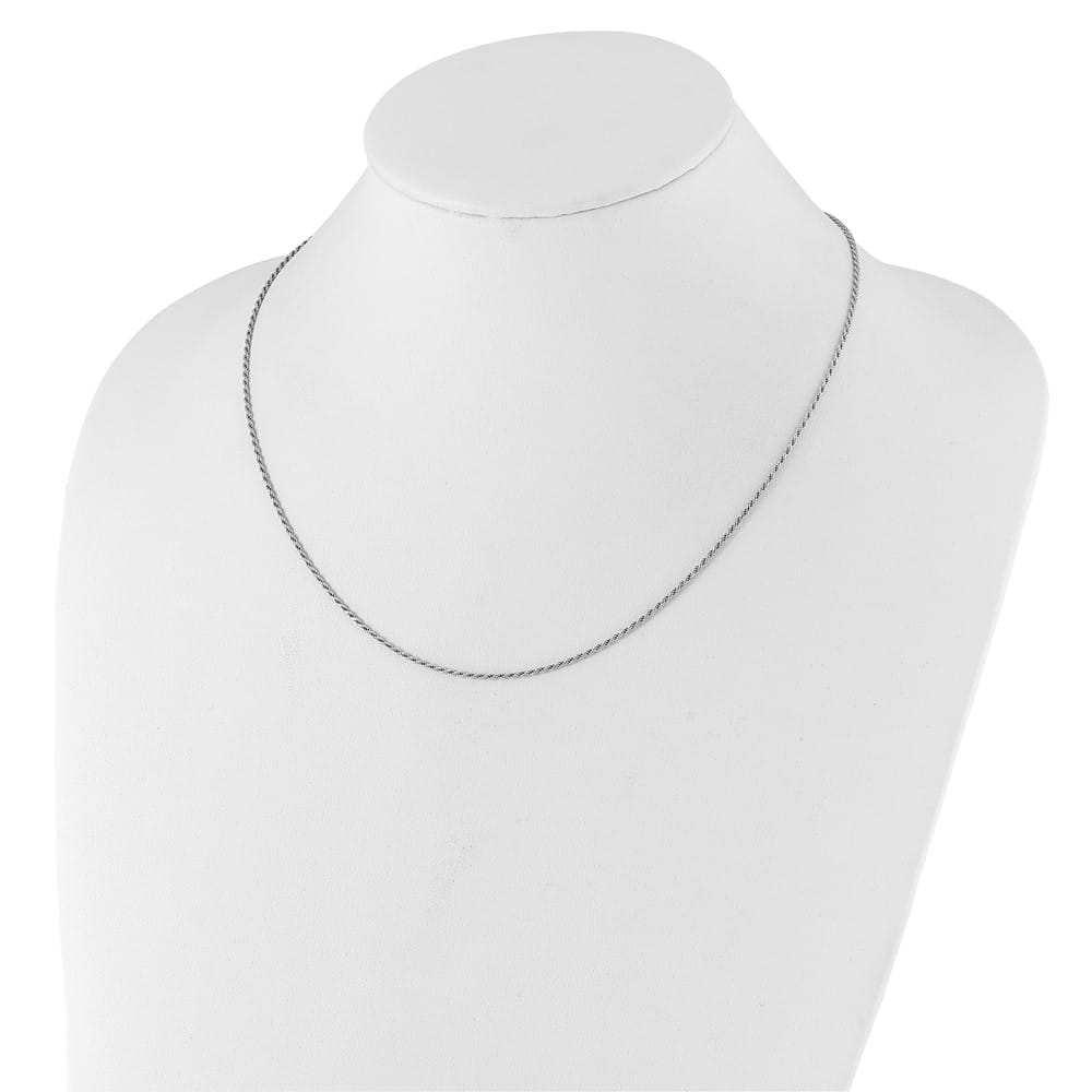 Sterling Silver Adjustable 1.4mm D.C. Rope Chain