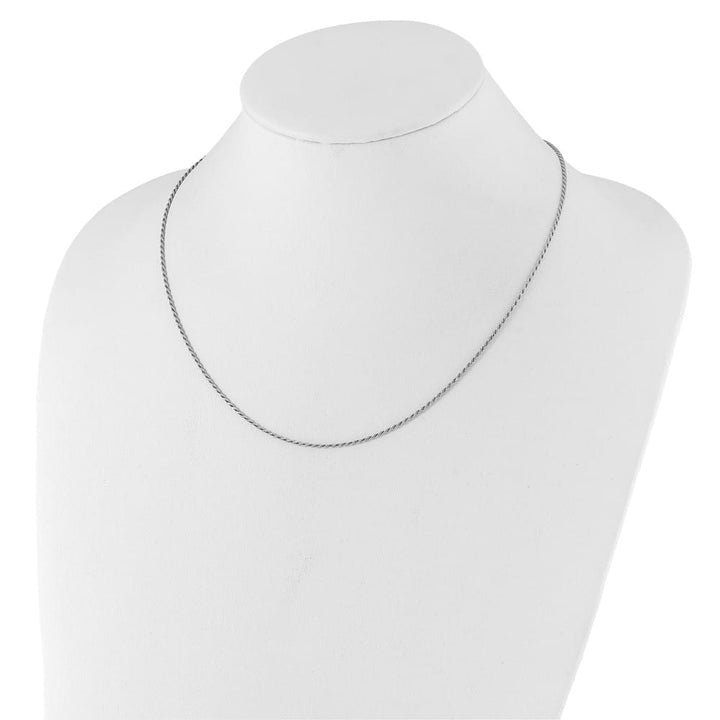 Sterling Silver Adjustable 1.4mm D.C. Rope Chain