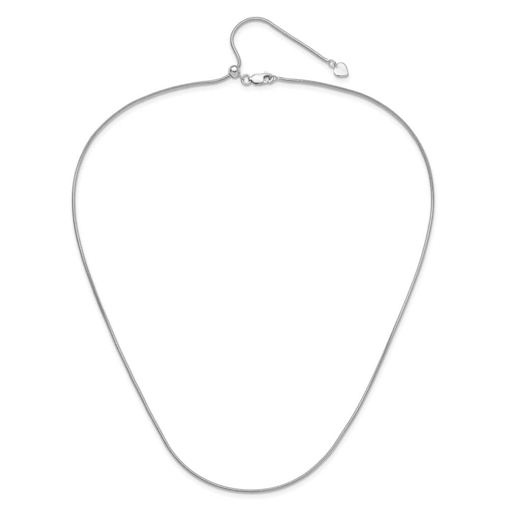 Sterling Silver Adjustable 1.4mm Snake Chain