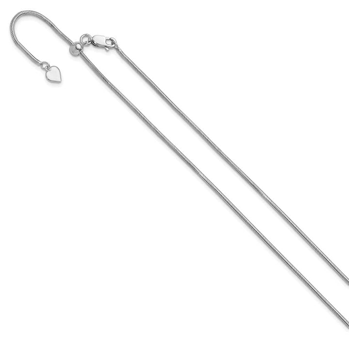 Sterling Silver Adjustable 1.6mm Snake Chain