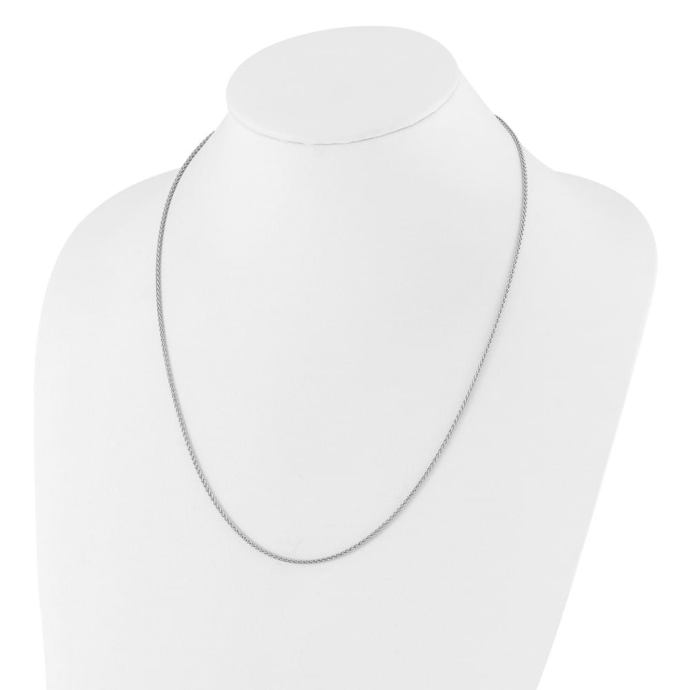 Sterling Silver Adjustable 1.6mm Spiga Chain