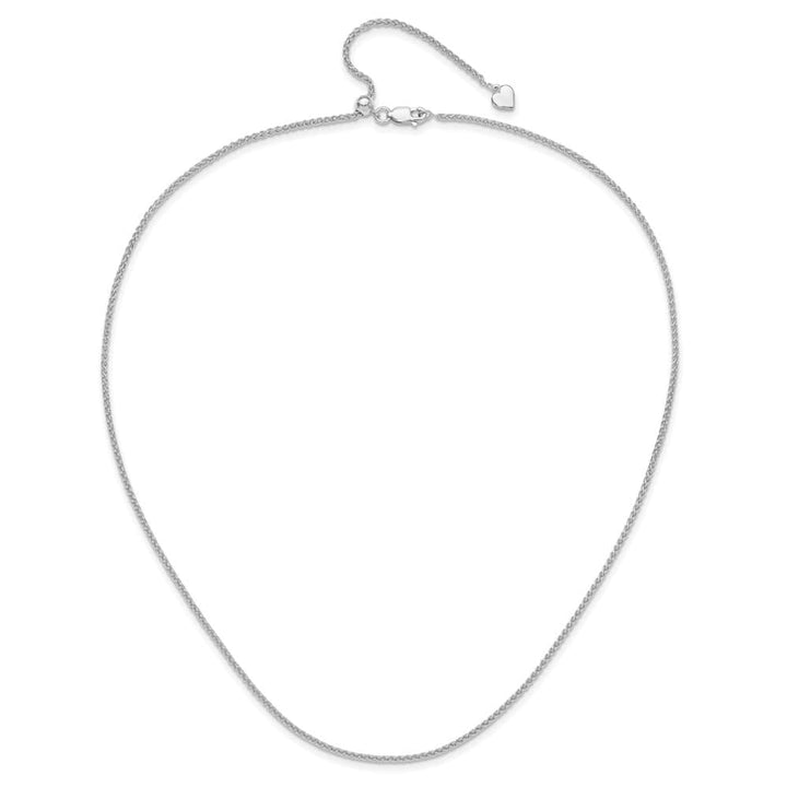 Sterling Silver Adjustable 1.6mm Spiga Chain