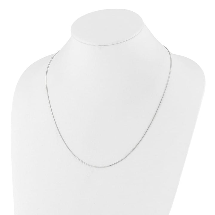 Sterling Silver Adjustable 1mm D.C. Square Snake Chain