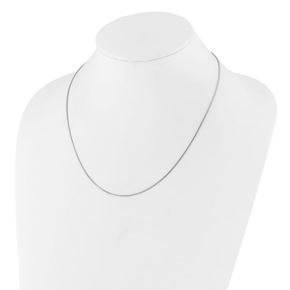 Sterling Silver Adjustable 1mm D.C. Square Snake Chain