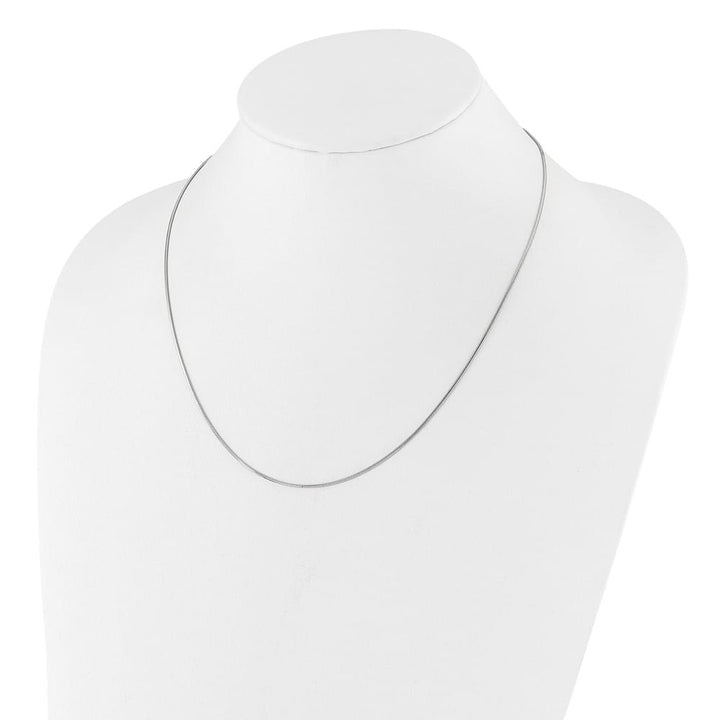 Sterling Silver Adjustable 1mm D.C. Square Snake Chain