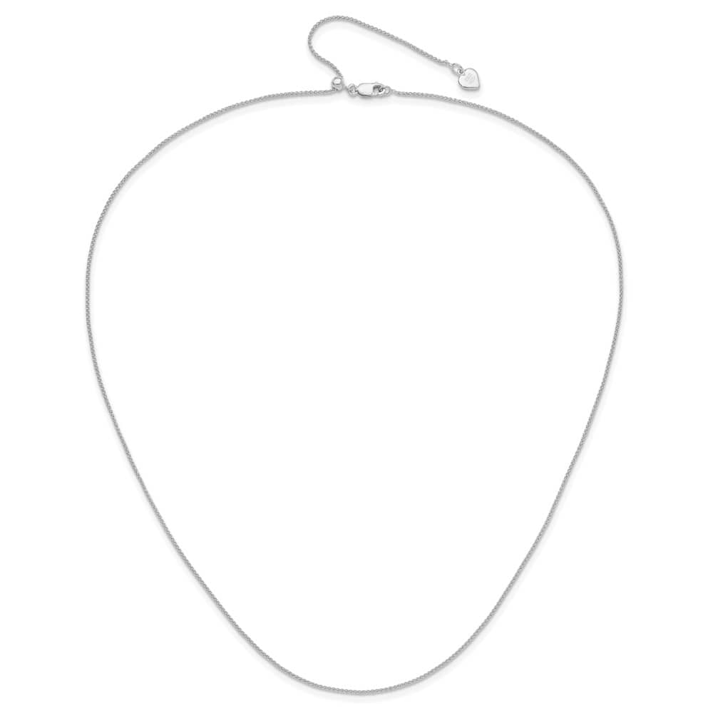 Sterling Silver Adjustable 1mm Spiga Chain