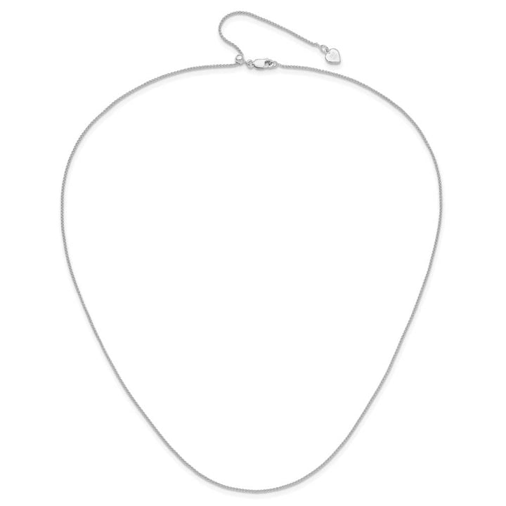 Sterling Silver Adjustable 1mm Spiga Chain