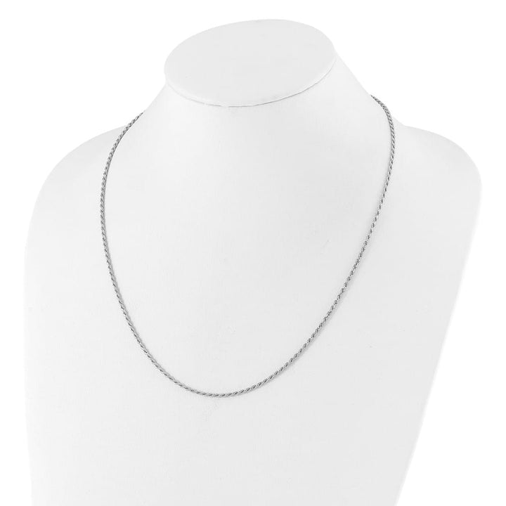 Sterling Silver Adjustable 2mm D.C. Rope Chain