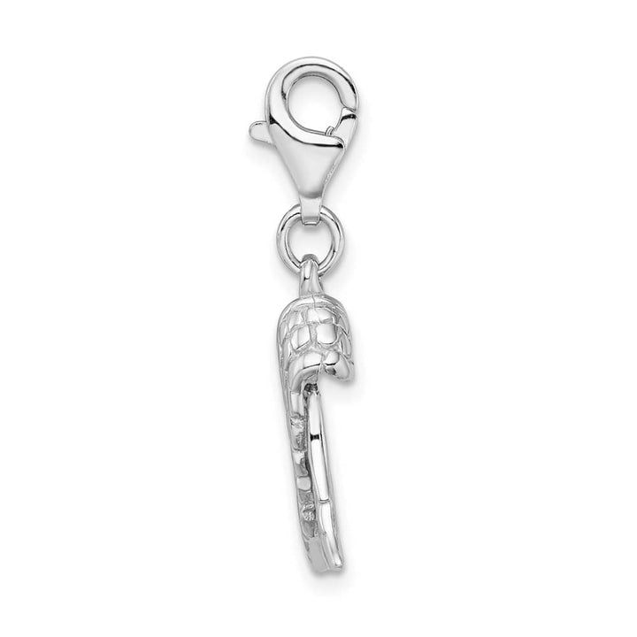 Sterling Silver Amore La Vita 3-D Wings with Fancy Lobster Clasp Charm