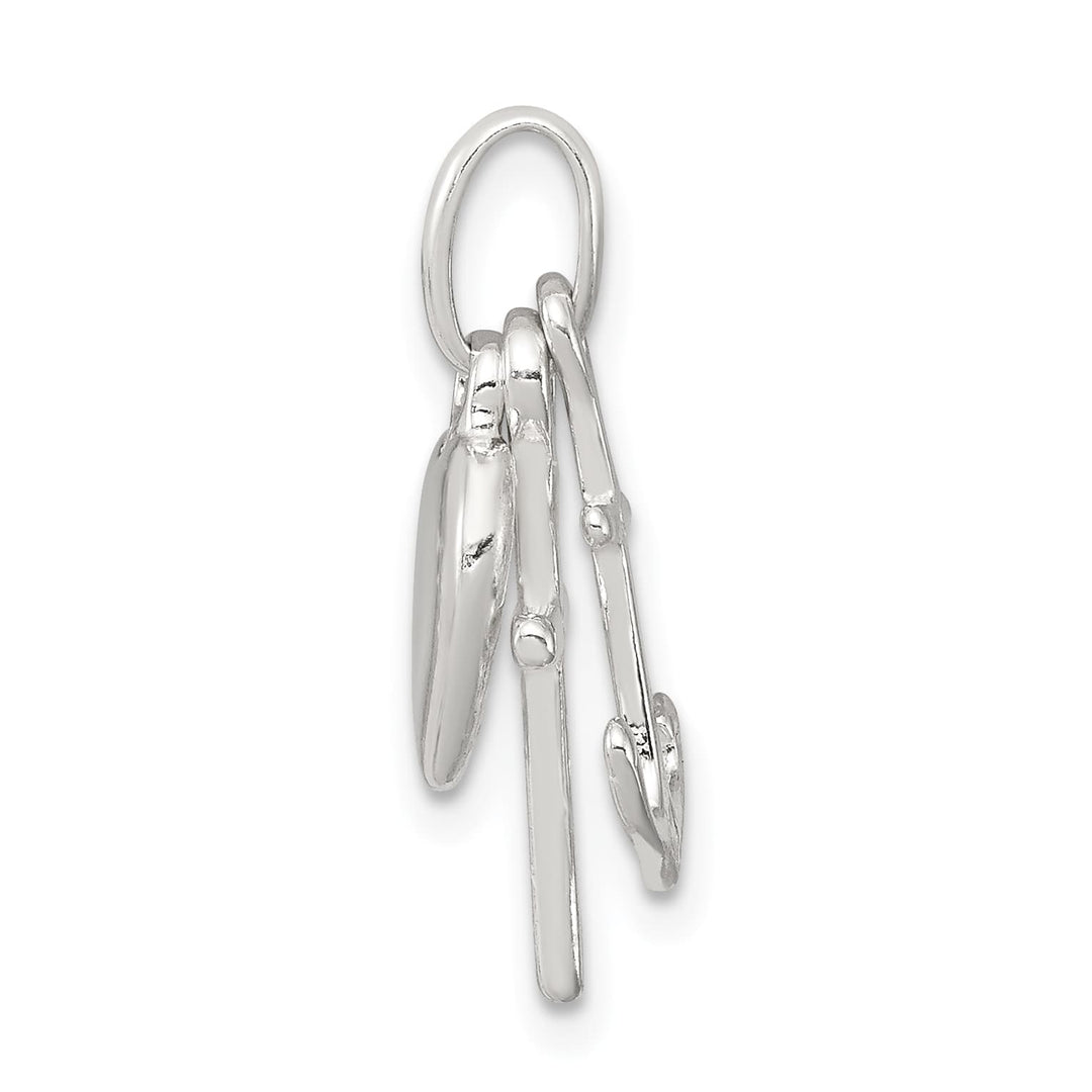 Sterling Silver Anchor and Heart Pendant