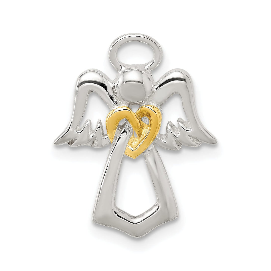 Sterling Silver and Gold-tone Angel Chain Slide