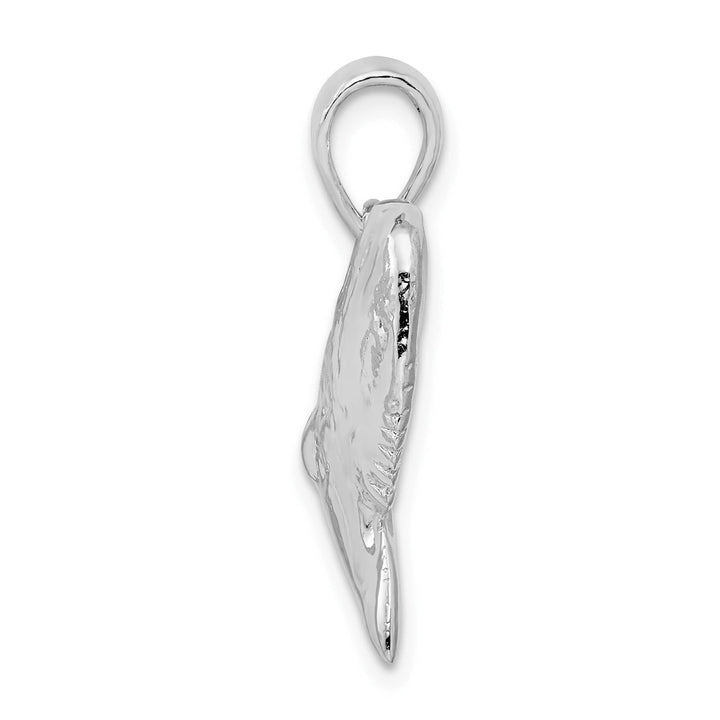 Sterling Silver and Textured Shark Tooth Pendant