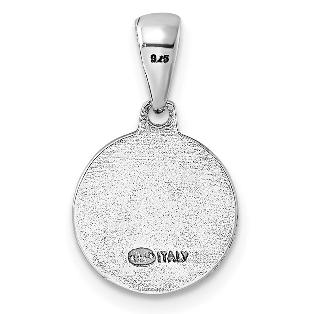 Sterling Silver Angels Circle Pendant