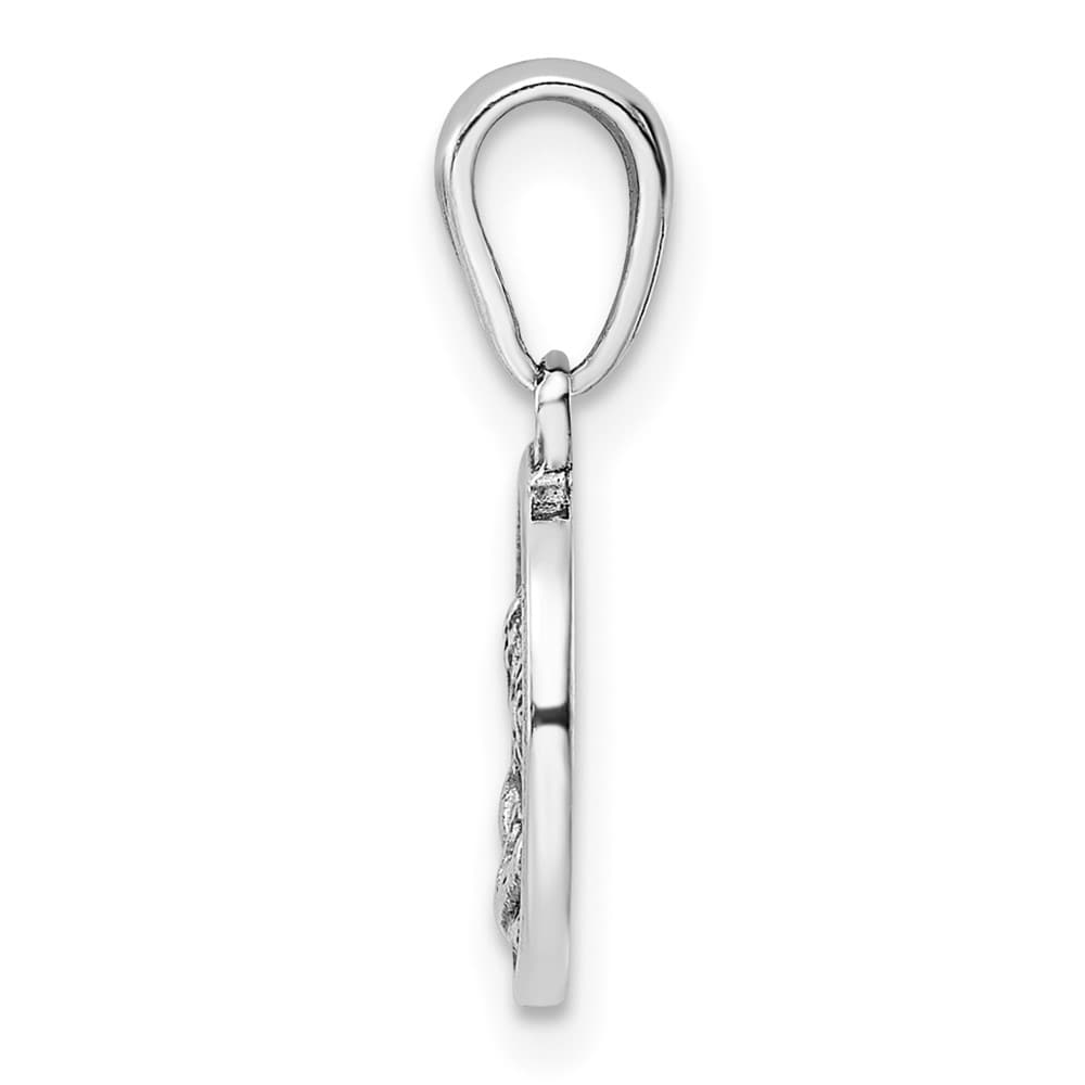 Sterling Silver Angels Circle Pendant