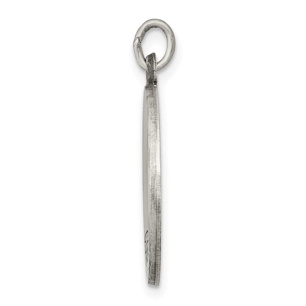 Sterling Silver Antiqued Confirmation Medal