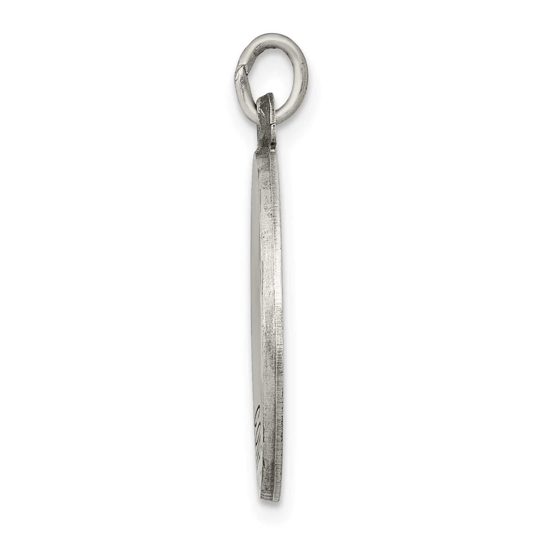 Sterling Silver Antiqued Confirmation Medal
