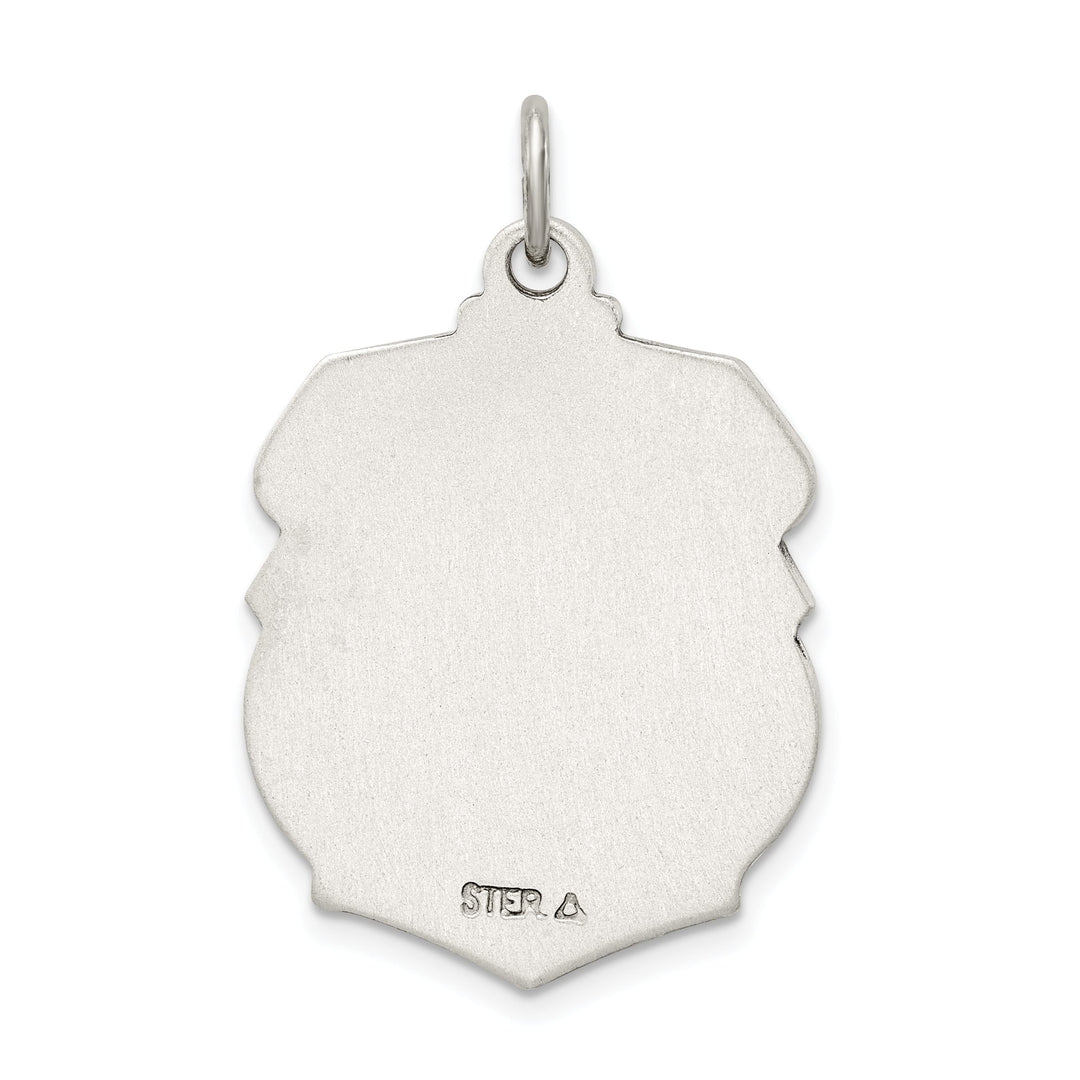 Sterling Silver Antiqued D/C St. Michael Badge Medal