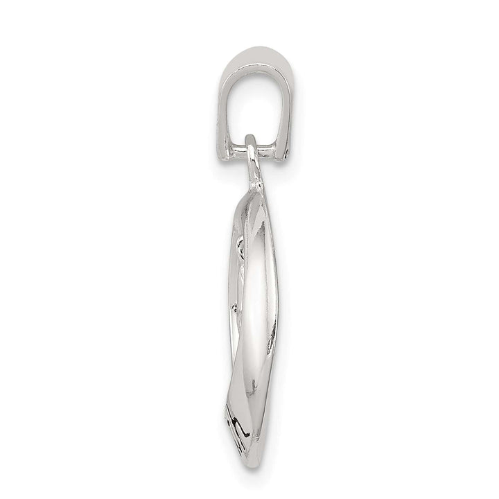 Sterling Silver Antiqued Faith with Cross Pendant
