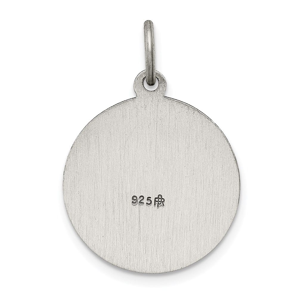 Sterling Silver Antiqued St. Francis of Assisi Medal