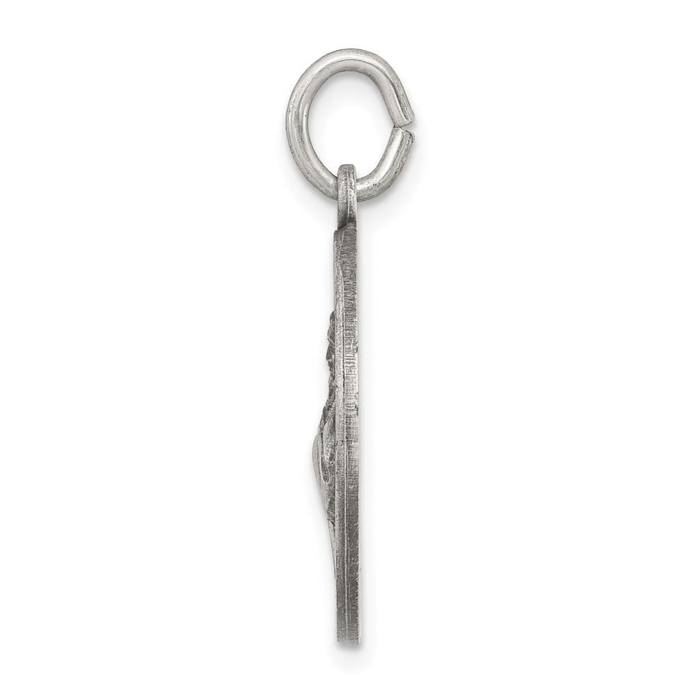 Sterling Silver Antiqued St. Francis of Assisi Medal