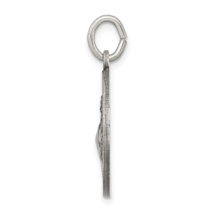 Sterling Silver Antiqued St. Francis of Assisi Medal
