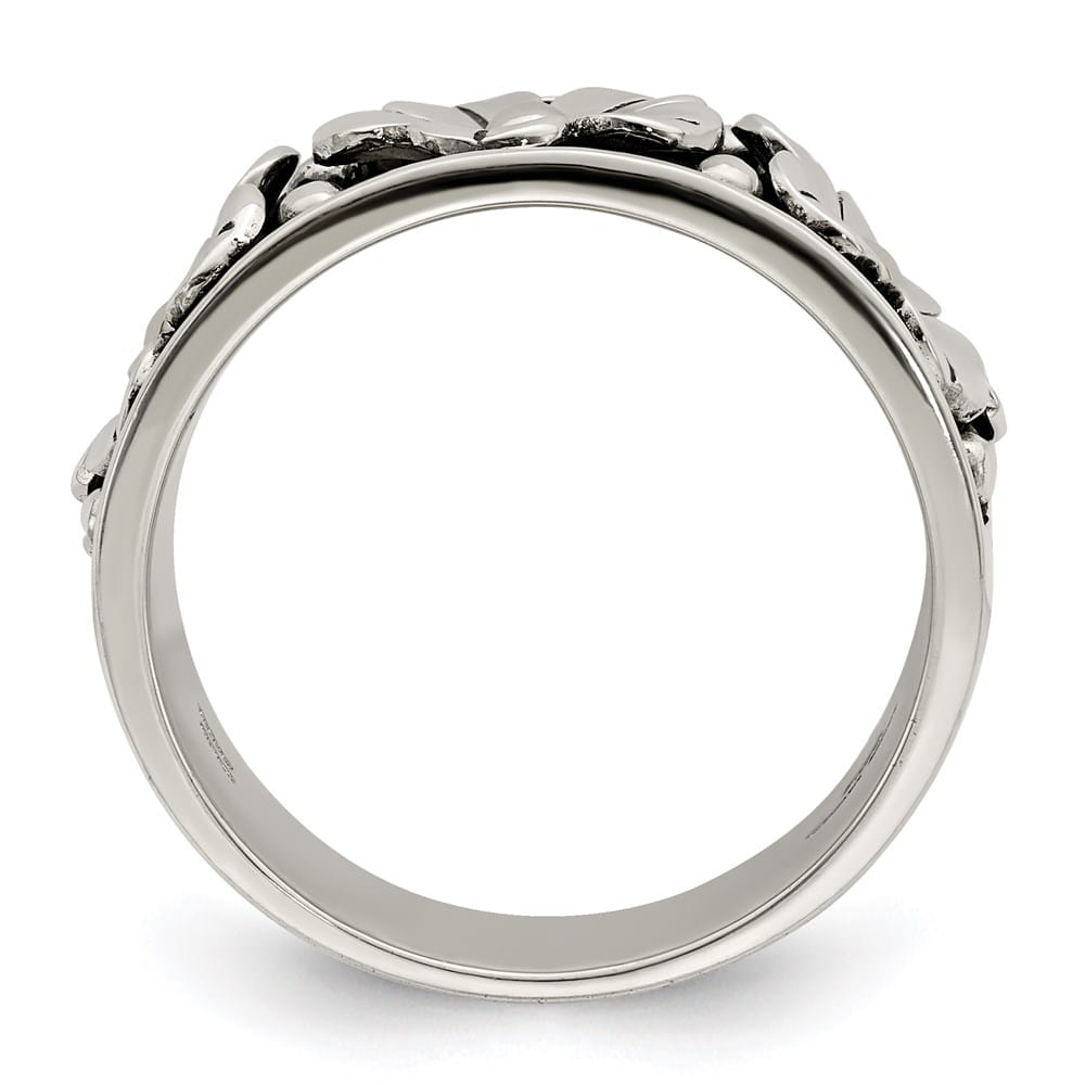 Sterling Silver Antiqued with 14K Gold Centers Daisy Ring