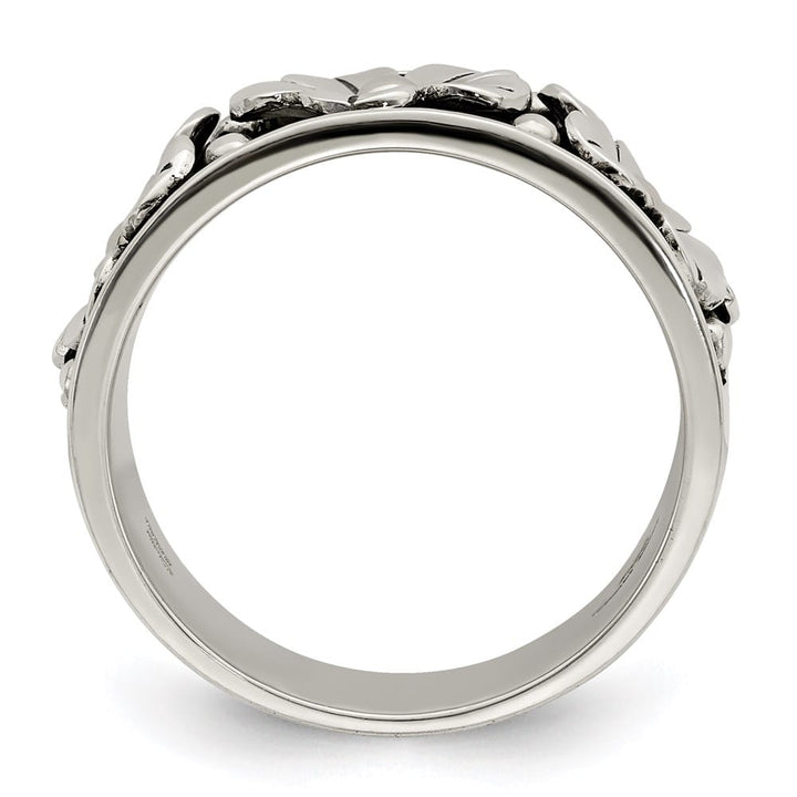 Sterling Silver Antiqued with 14K Gold Centers Daisy Ring