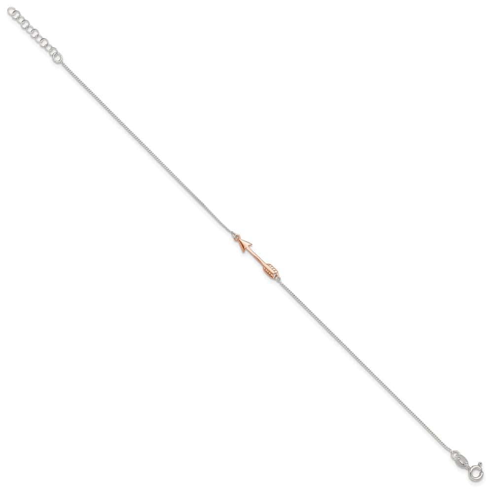 Sterling Silver Arrow Anklet