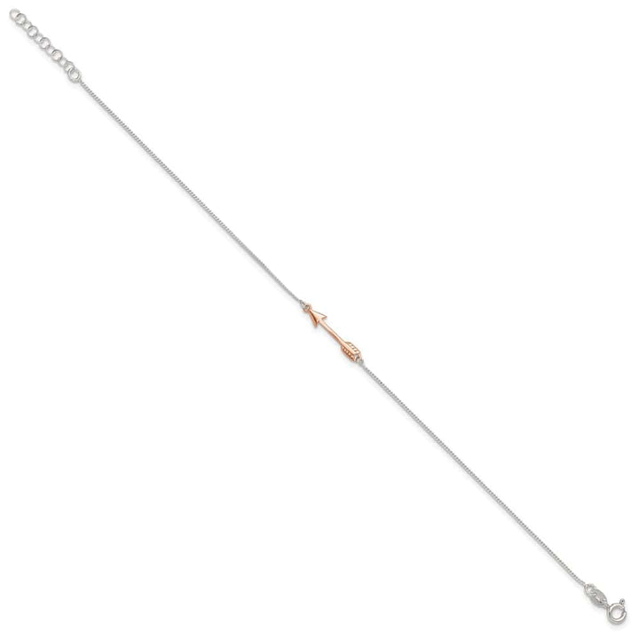 Sterling Silver Arrow Anklet