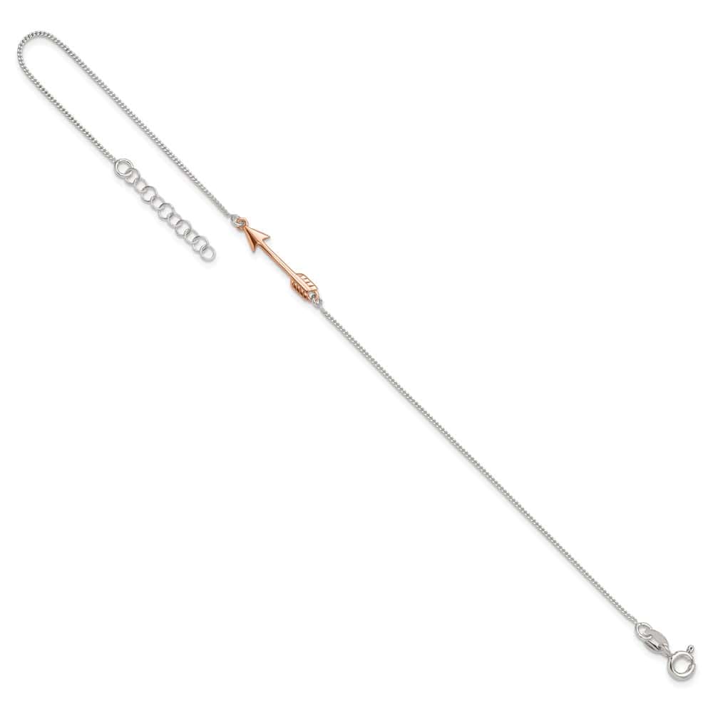 Sterling Silver Arrow Anklet