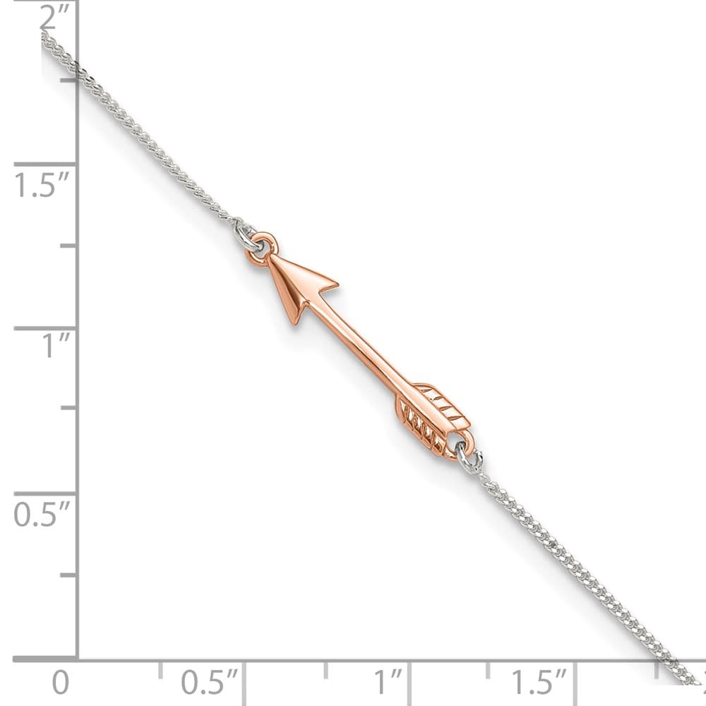 Sterling Silver Arrow Anklet