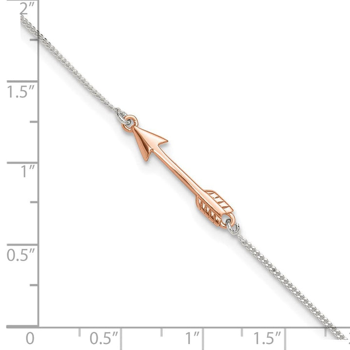 Sterling Silver Arrow Anklet