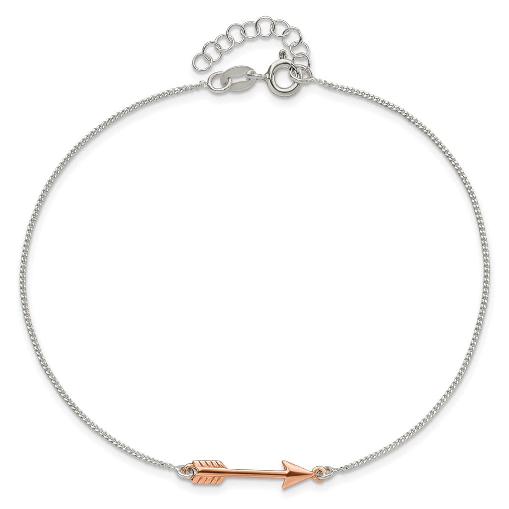 Sterling Silver Arrow Anklet