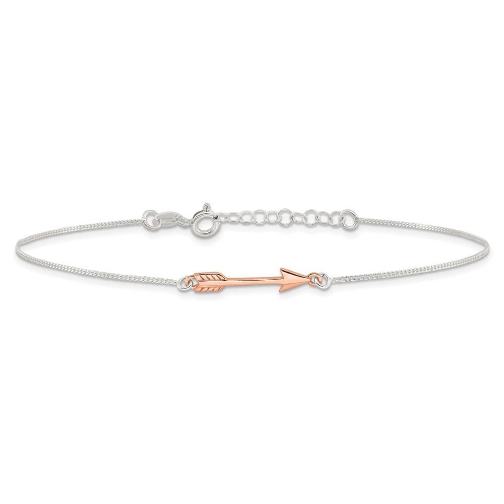 Sterling Silver Arrow Anklet