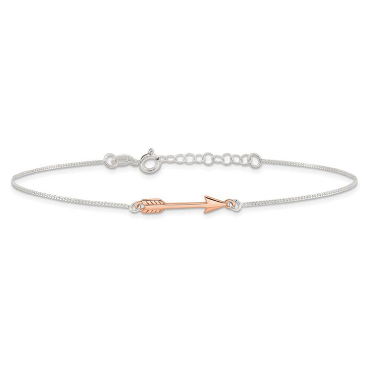Sterling Silver Arrow Anklet