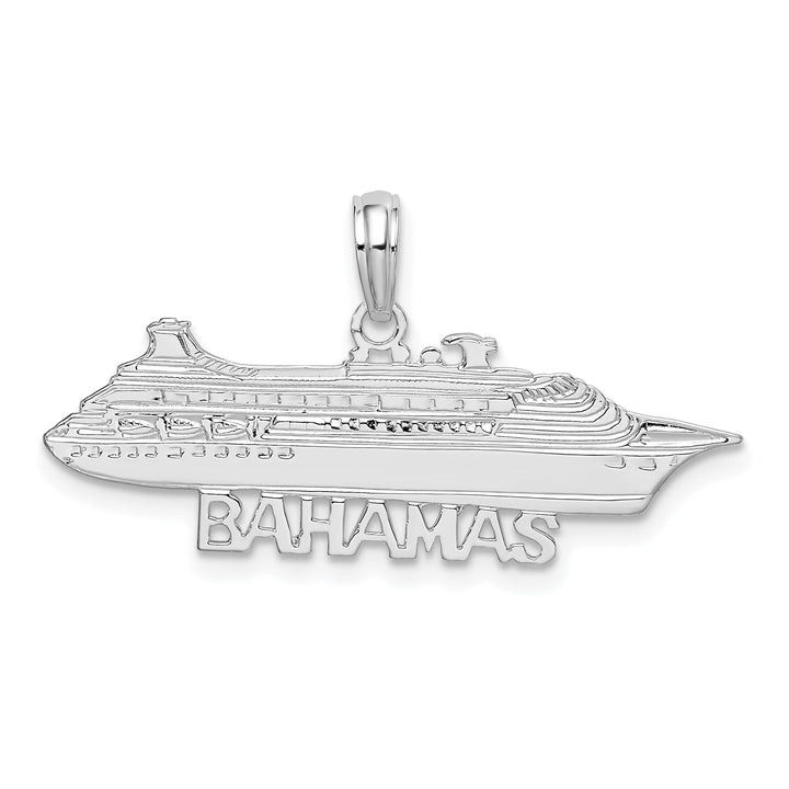 Sterling Silver Bahamas Cruise Ship Pendant
