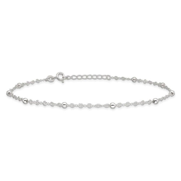 Sterling Silver Beads Anklet