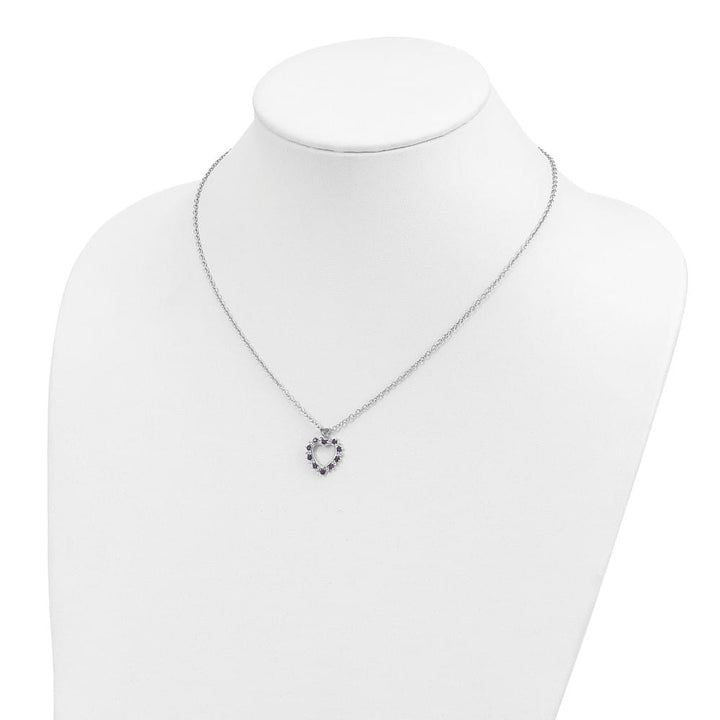 Sterling Silver Brilliant Gemstones with Accent 20 inch Necklace